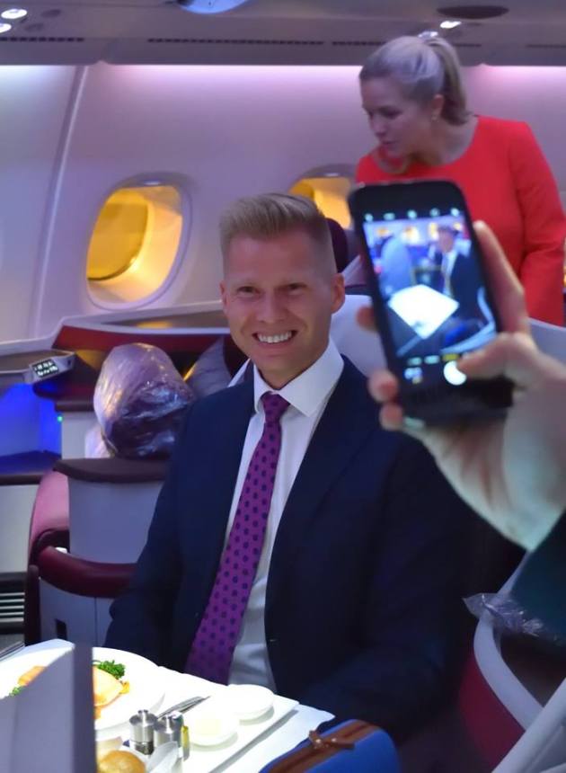 Qatar Airways A380 Perth to Doha