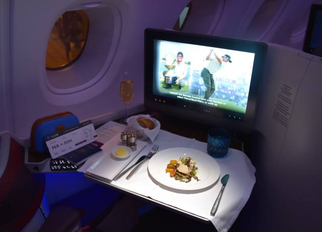 Qatar Airways A380 Perth to Doha